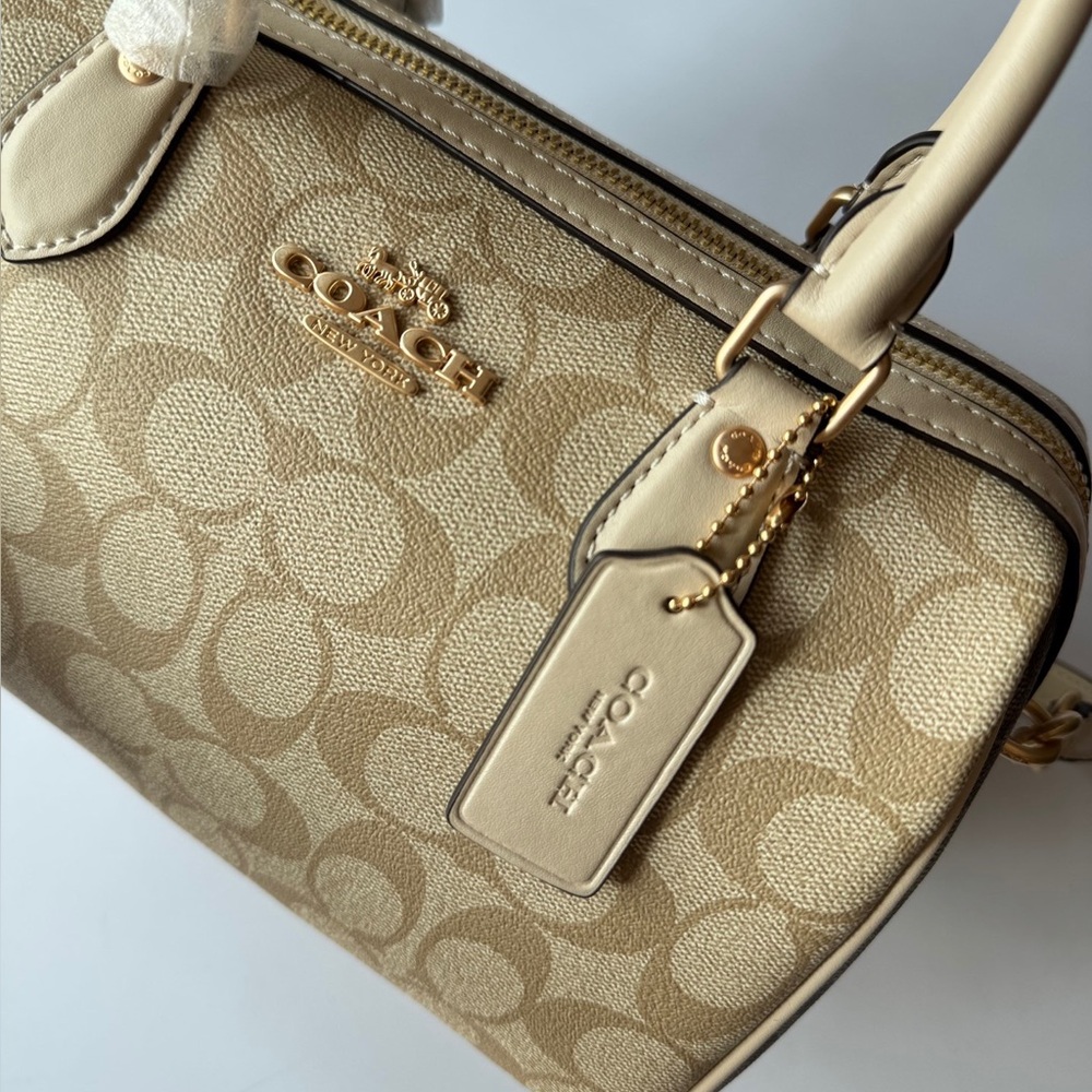 COACH Rowan 18 Mini Satchel in Signature Canvas - Picture 6 of 8